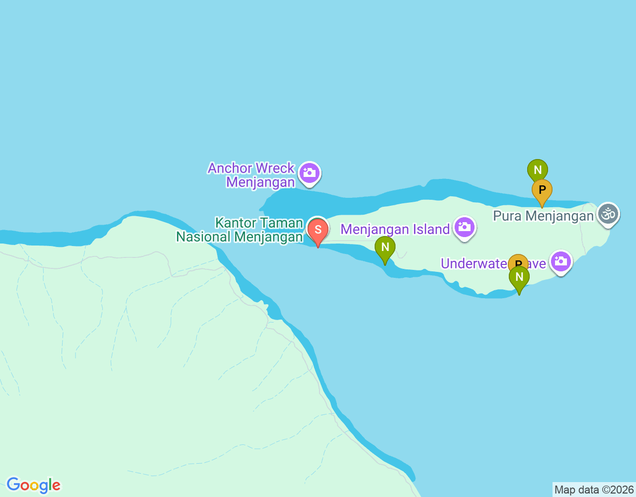 Mapa de ubicación de Post I Jetty