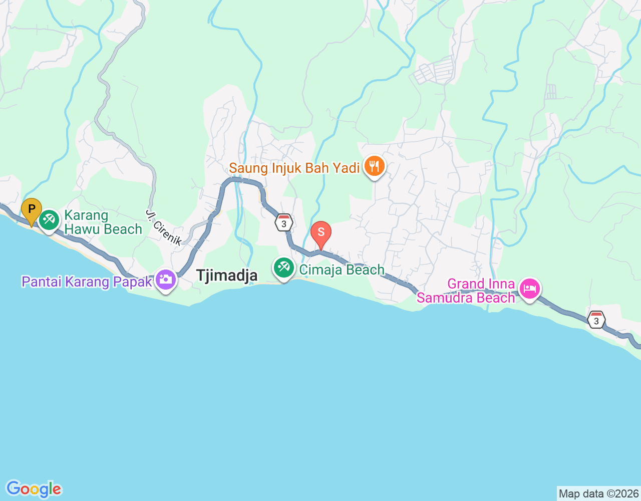 Mapa da localização de Quicksilver