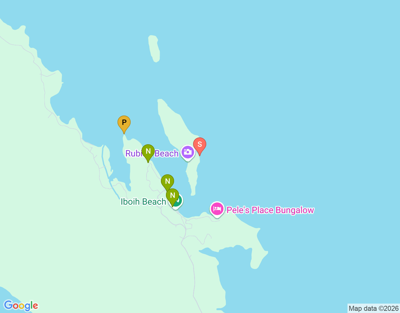 Mapa da localização de Rubiah Sea Garden