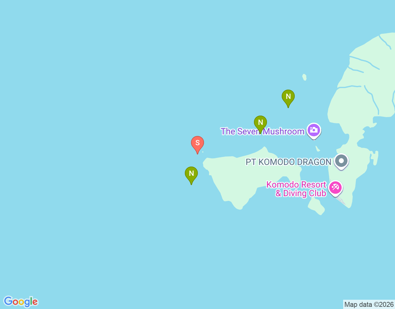 Mapa da localização de Sabayor Kecil
