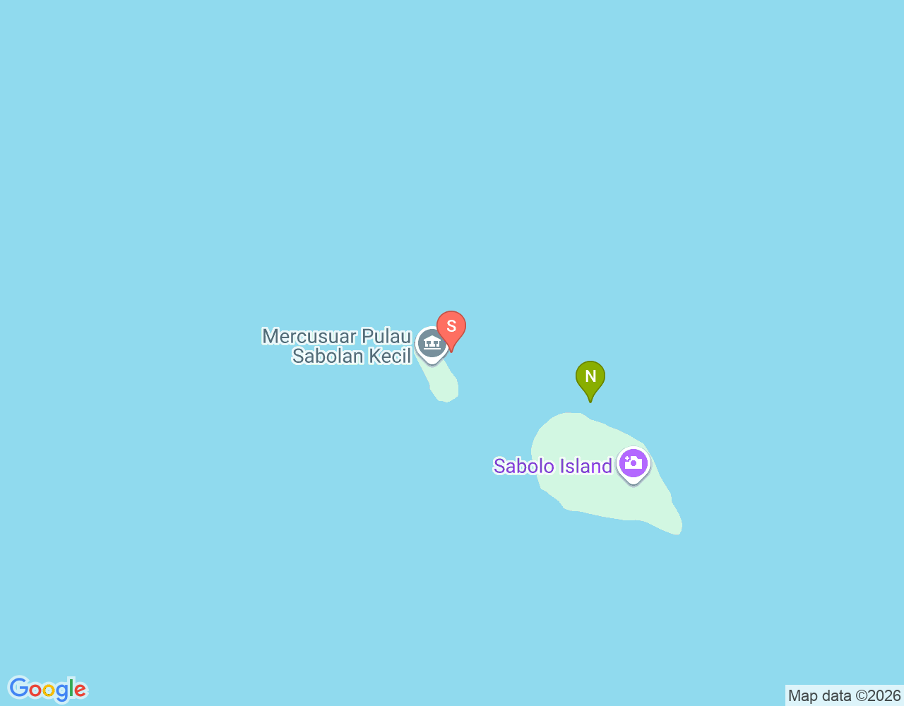 Mapa da localização de Sabolon Kecil dive site