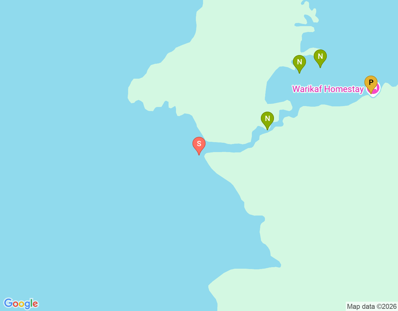 Mapa de ubicación de Selat Kabui