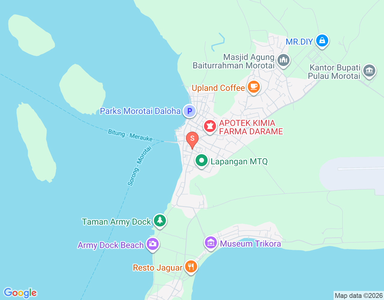 Mapa de ubicación de Shark Diving Indonesia