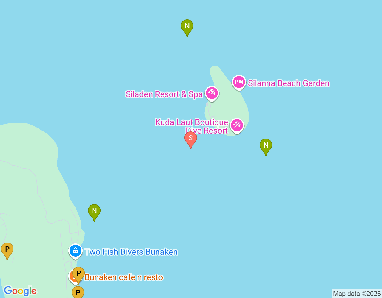 Mapa da localização de Siladen 1