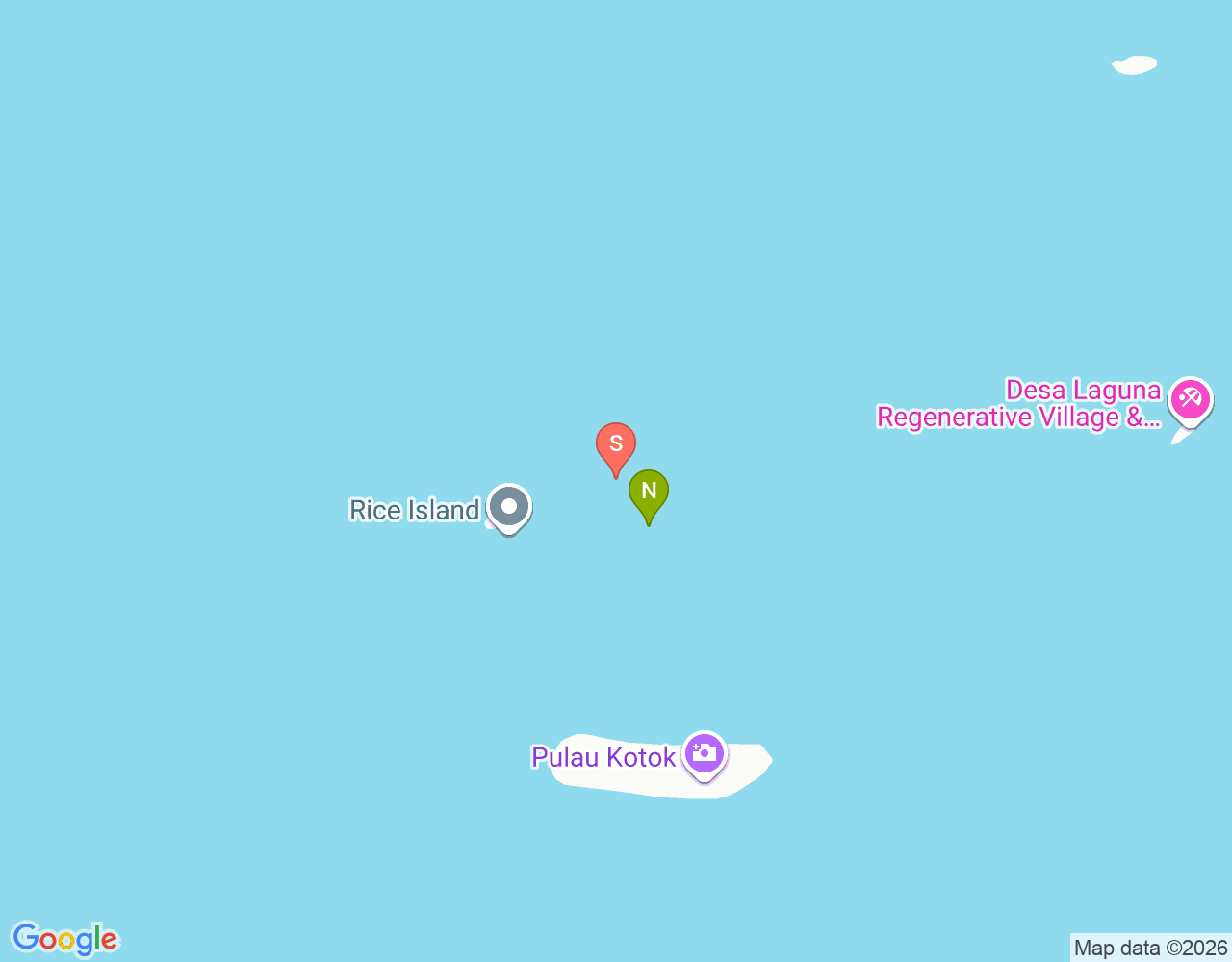 Mapa da localização de Spongebob