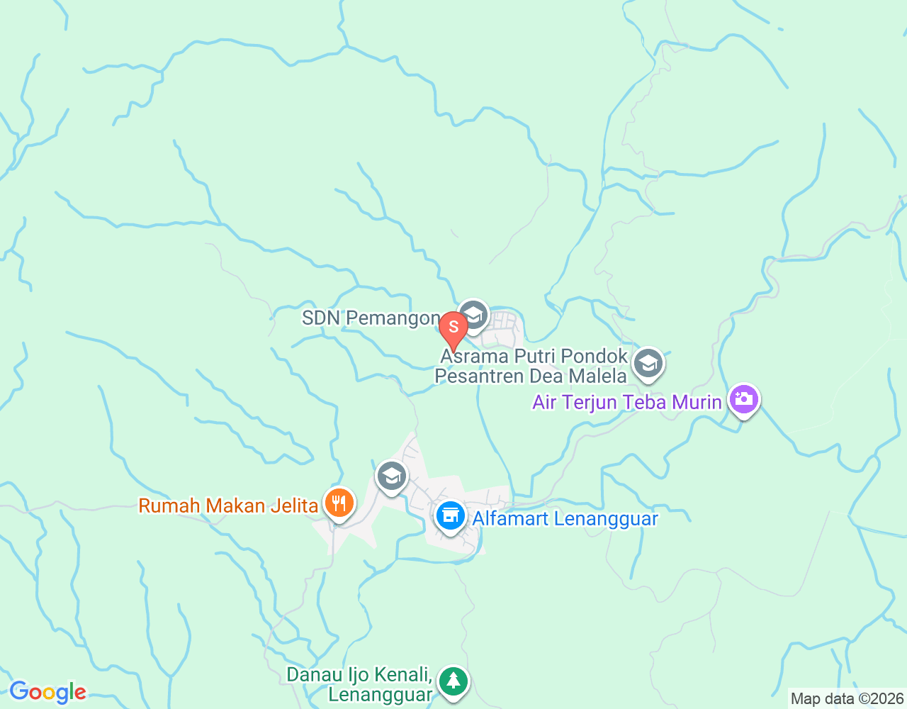 Mapa de ubicación de Sumbawa — Lakey Peak Area