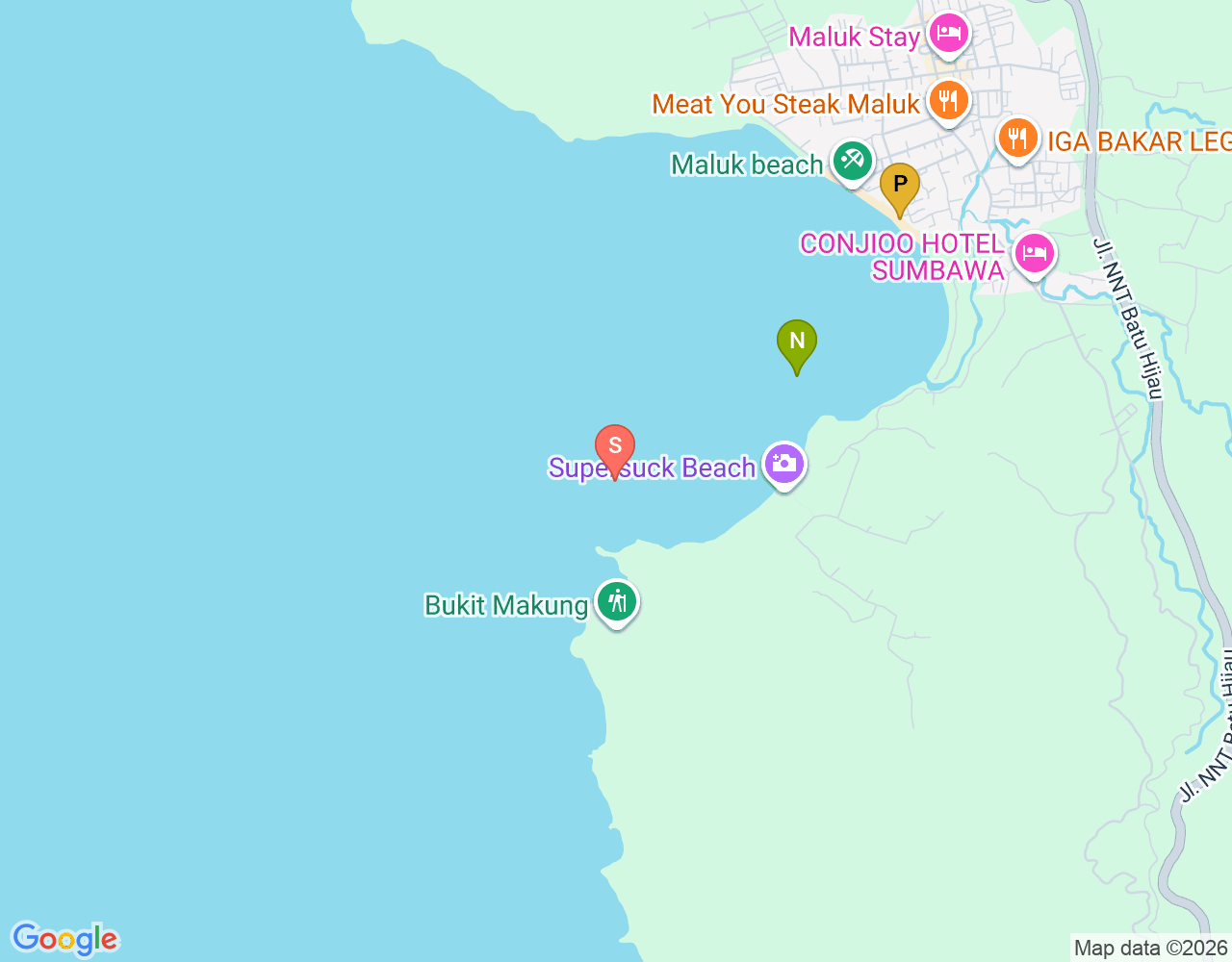 Mapa de ubicación de Supersuck