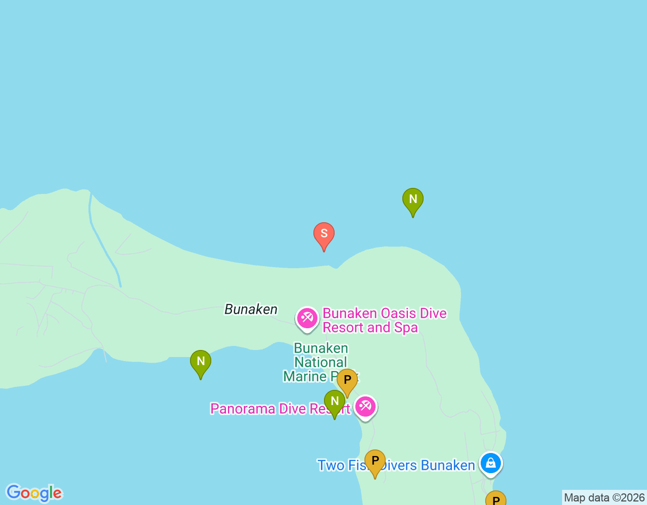 Mapa da localização de Tanjung Parigi