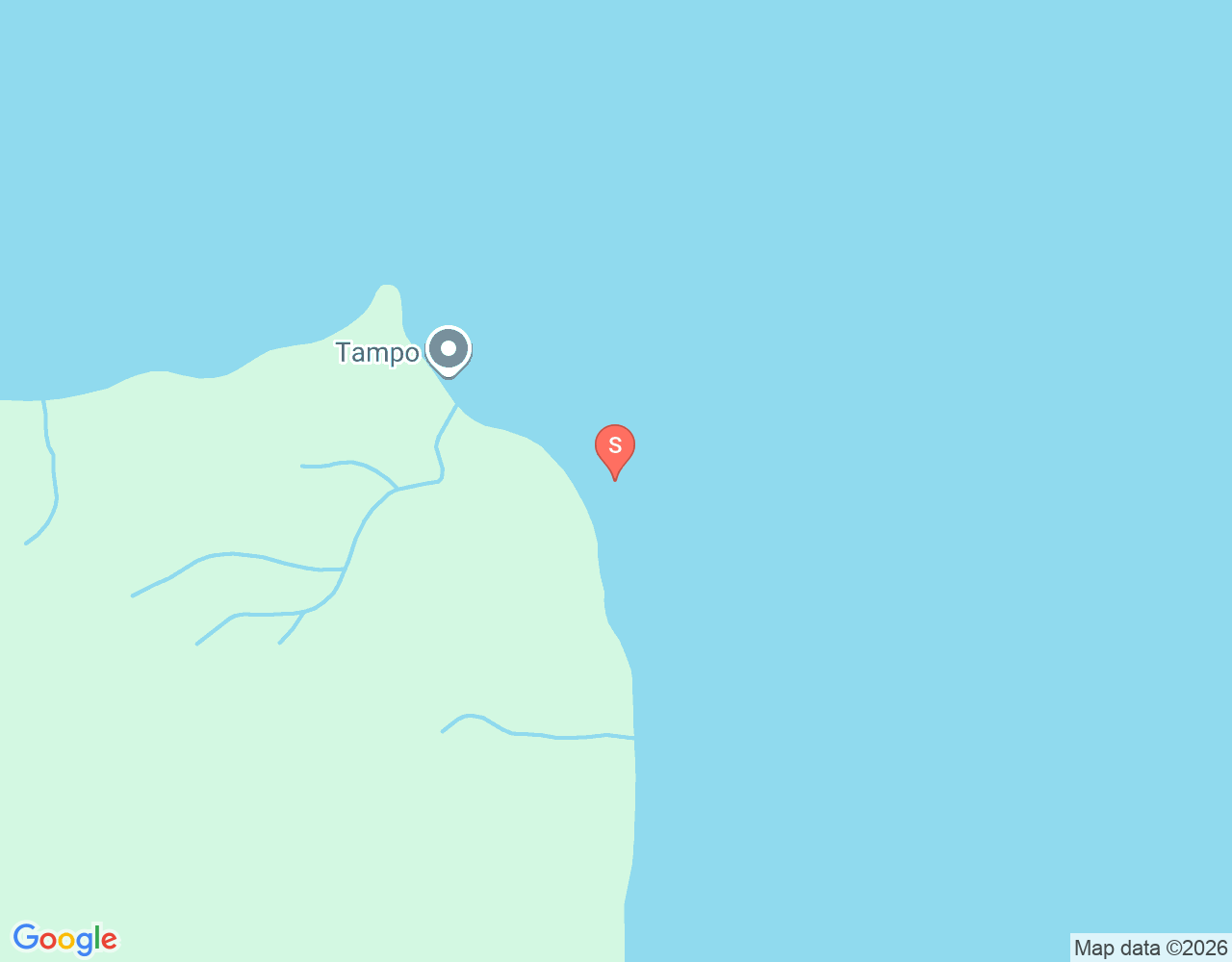 Mapa da localização de Tanjung Tampo