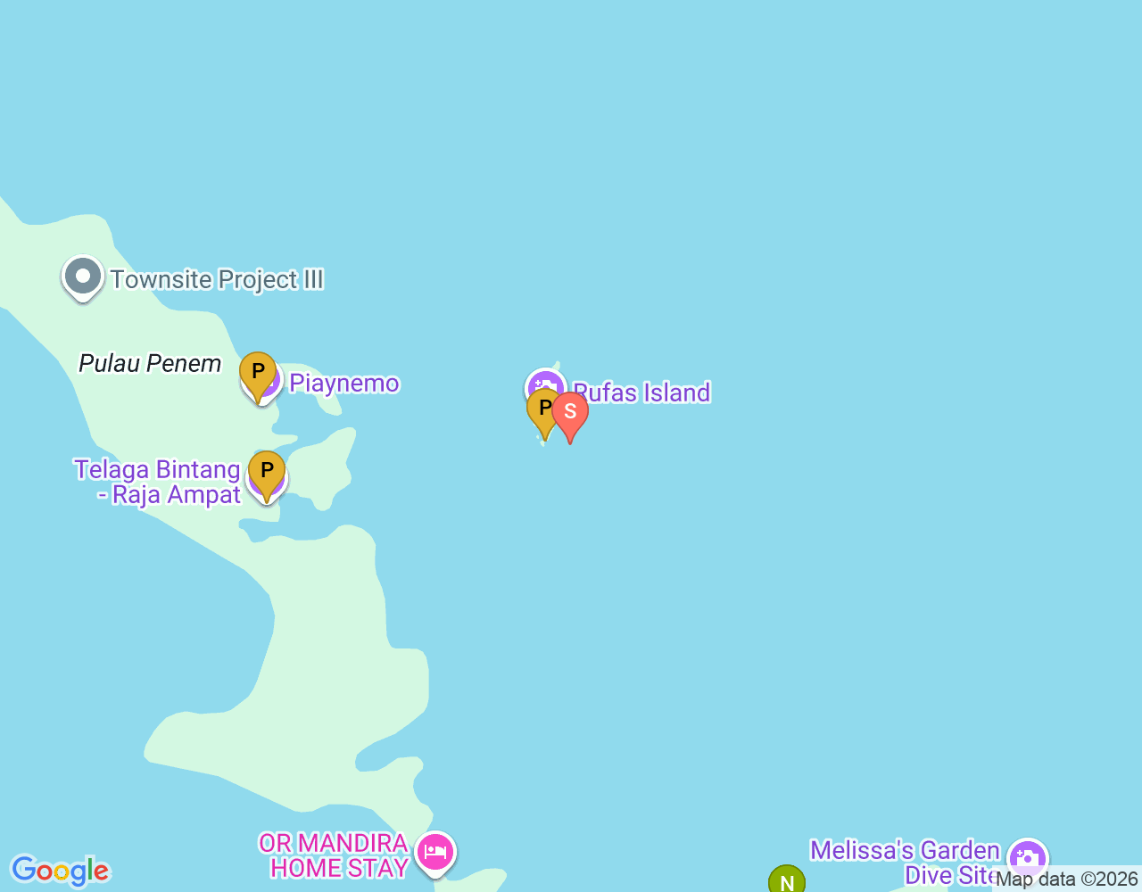 Mapa da localização de The Lagoon