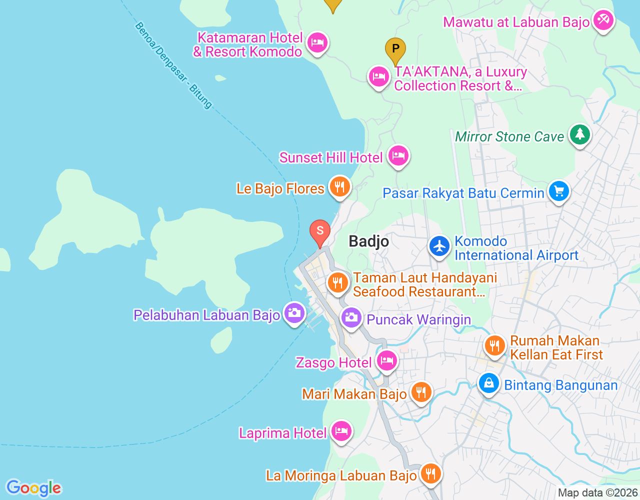 Mapa da localização de Twin Island Dive