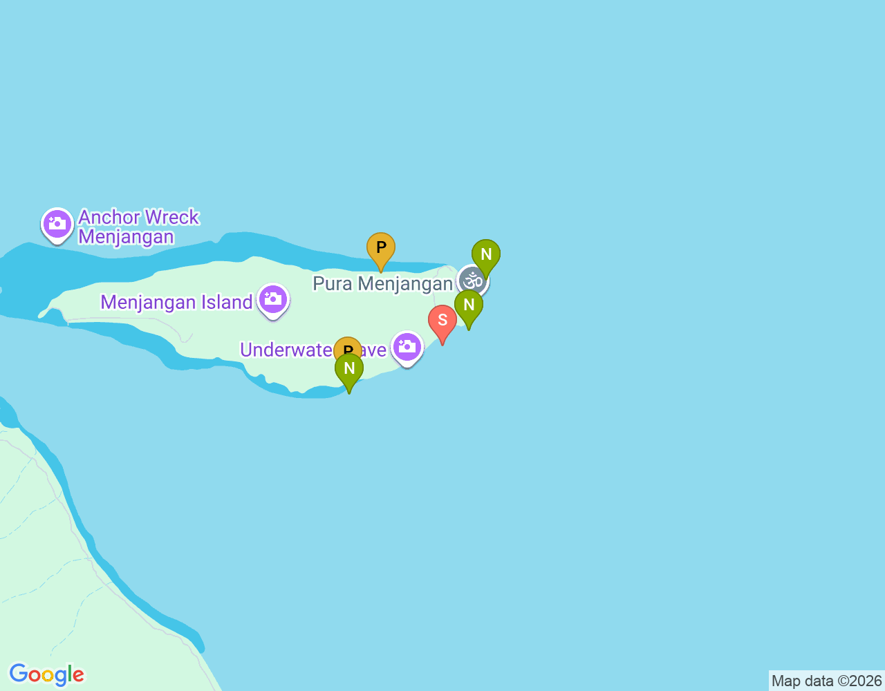 Underwater Cave location map