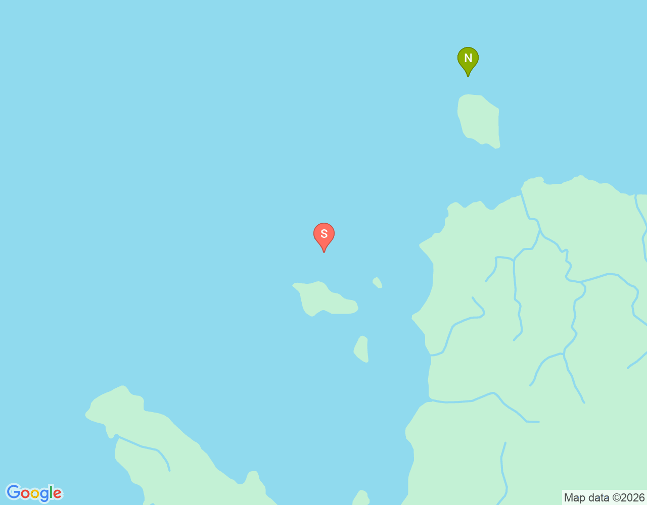 Mapa de ubicación de Wainilu