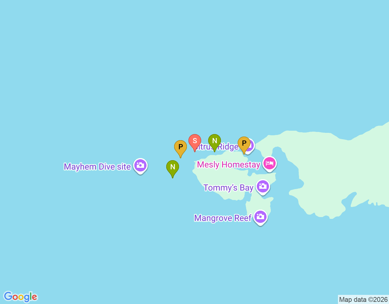 Mapa da localização de Way Pretty Shallows