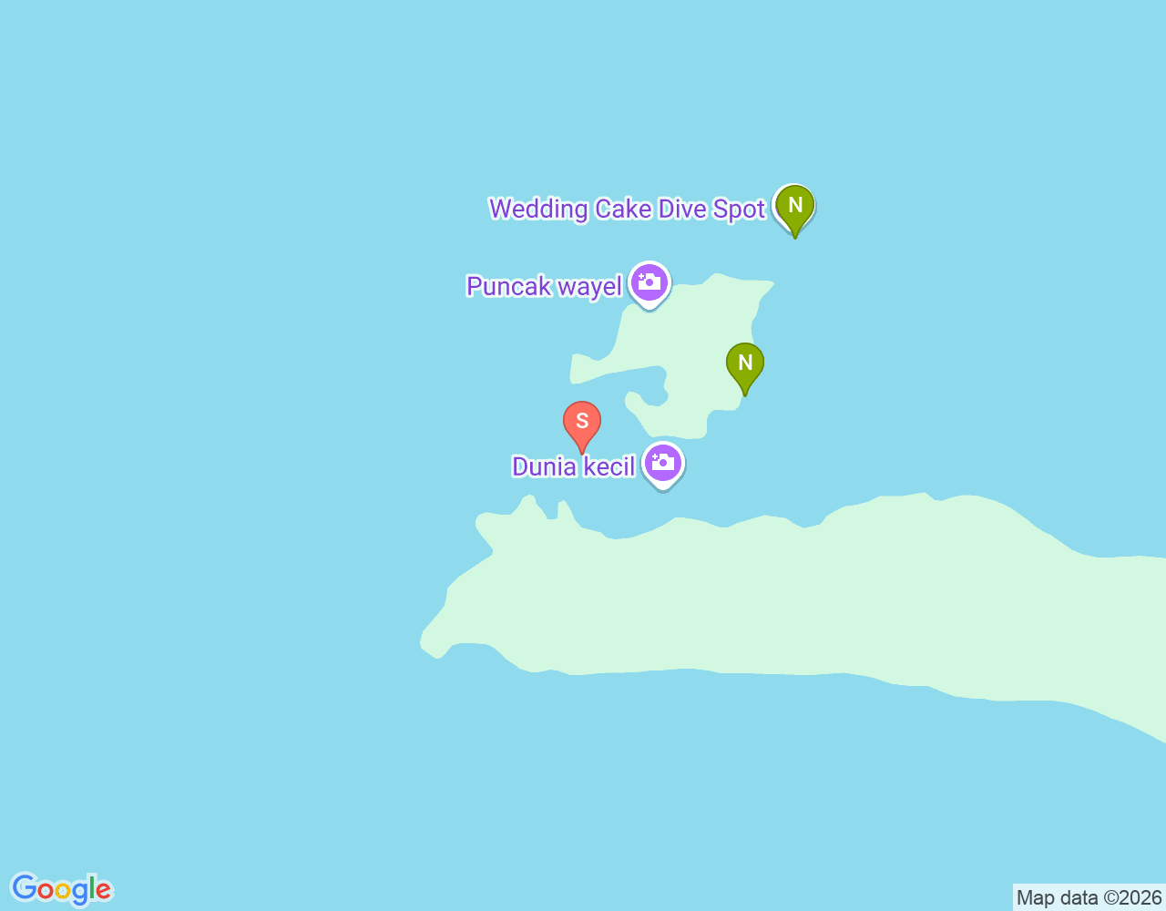 Mapa da localização de Wedding Cake