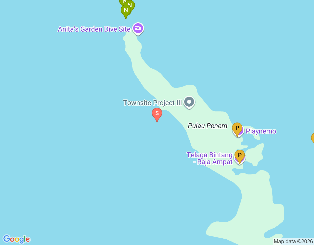 Mapa da localização de West Penemu
