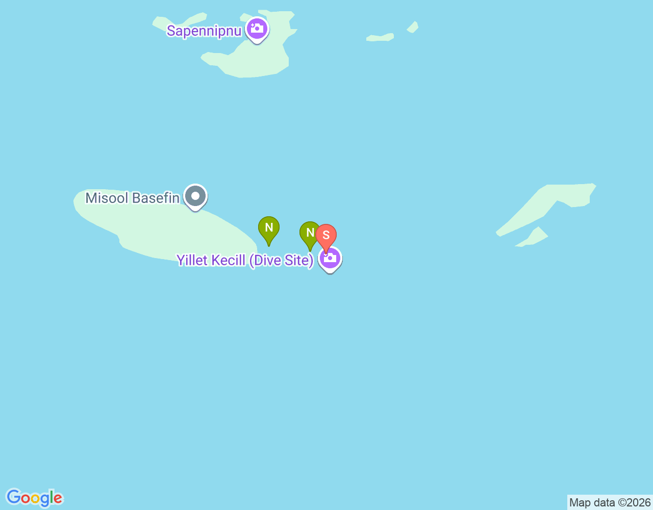 Mapa da localização de Yilliet Kecil