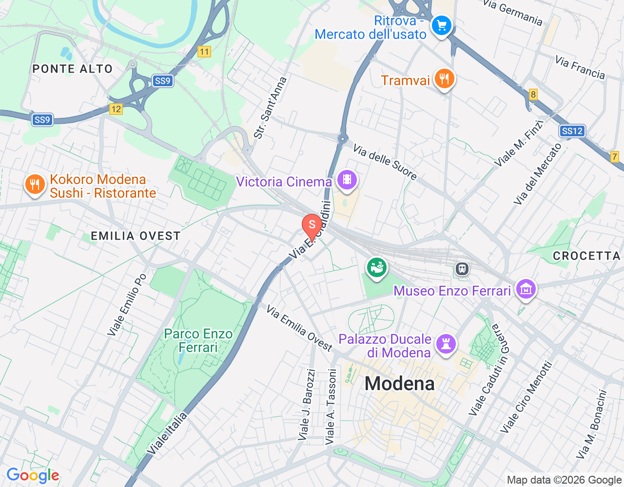 Mapa de ubicación de ASD Bruno Loschi