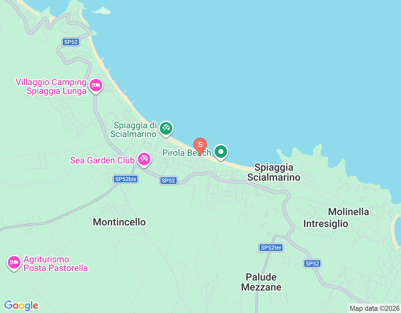 Mapa de ubicación de Basty Surf