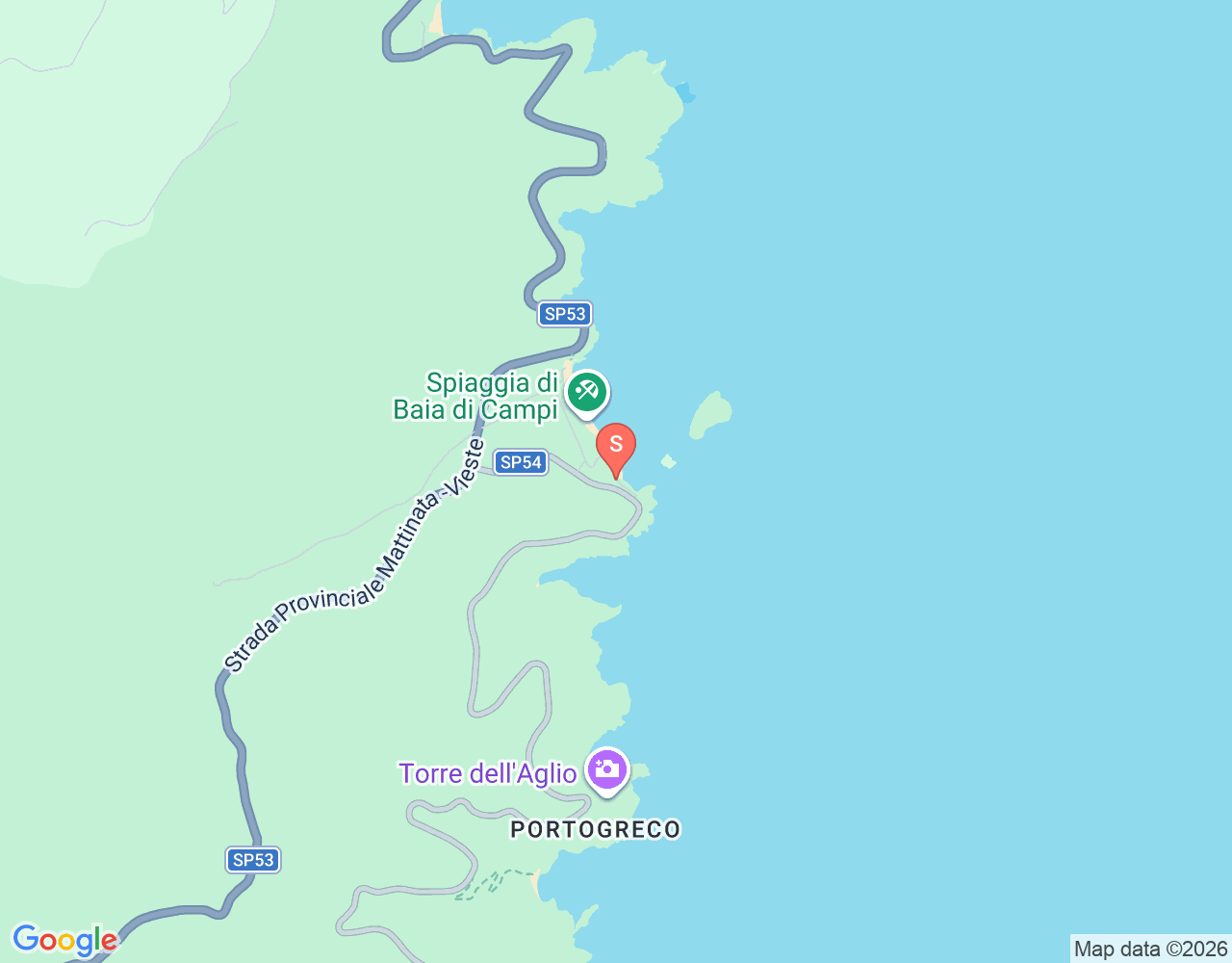 Campi School Windsurf Kayak canoa location map