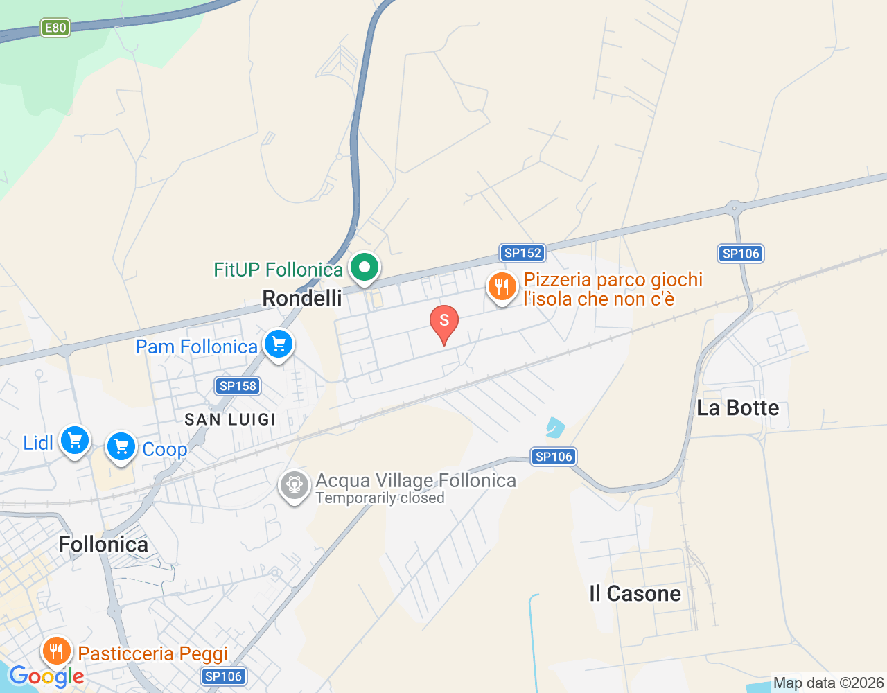 Mapa da localização de Capolupi Sport
