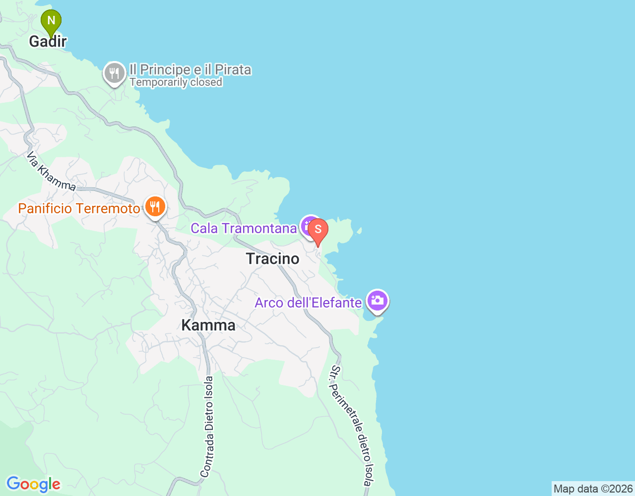 Dive-X Active Sport - Cala Tramontana location map