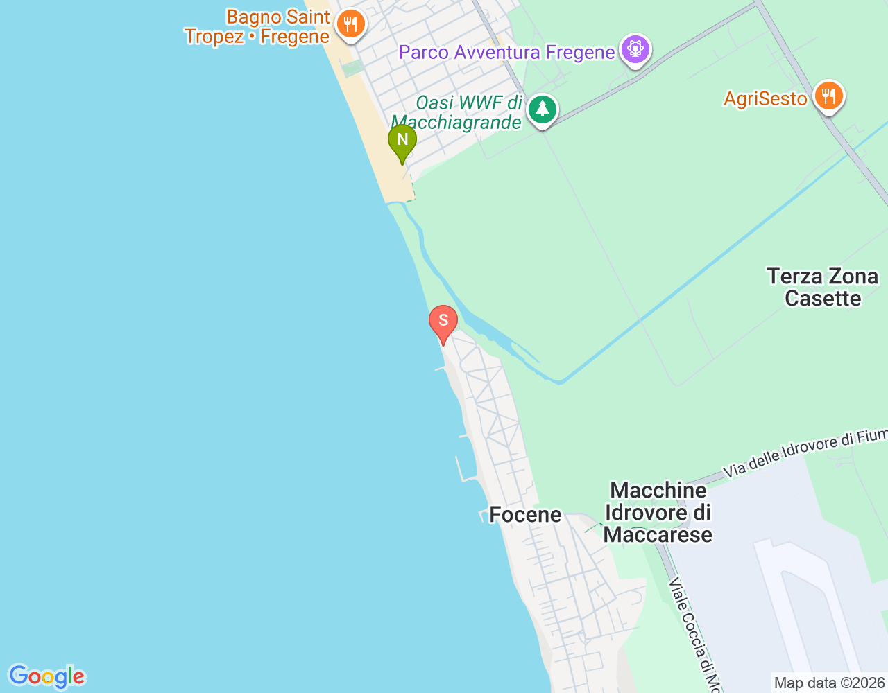 Mapa de ubicación de Federazione Sportiva Kitesurf Italia