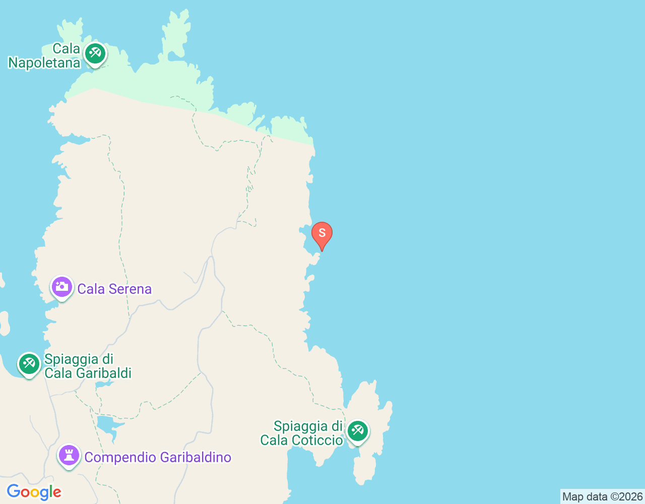 Mapa da localização de Grotta di San Francesco