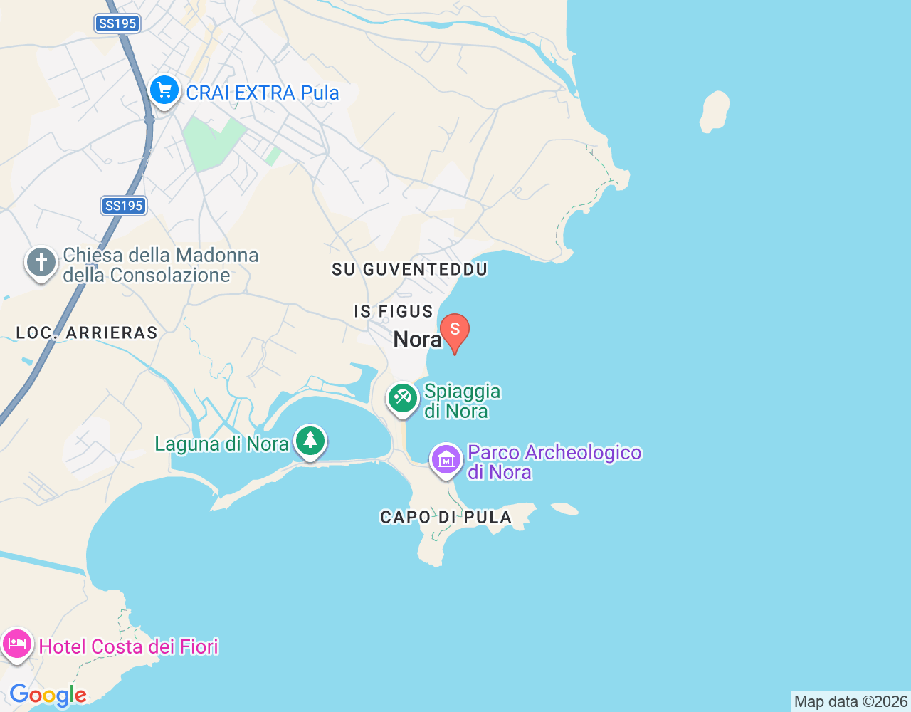 Mapa de ubicación de Is Figus