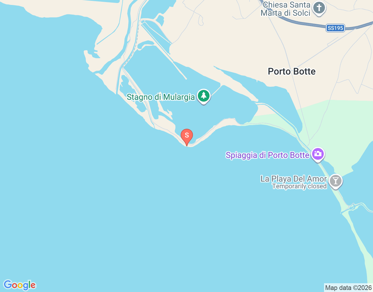 Mapa da localização de Kite Sardegna