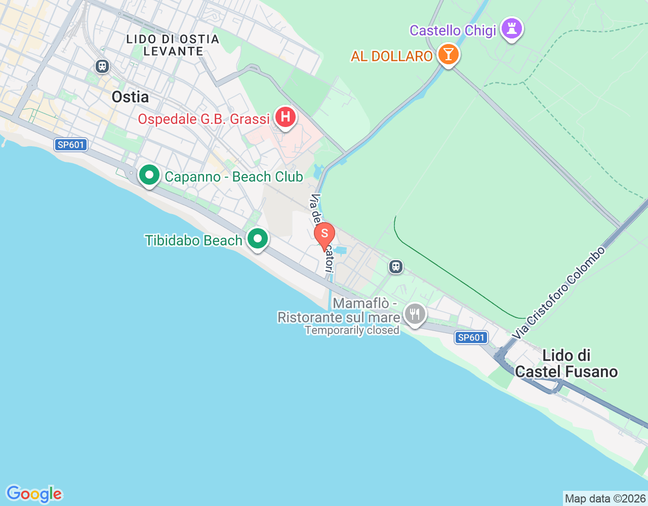 Mapa da localização de Mare Nostrum