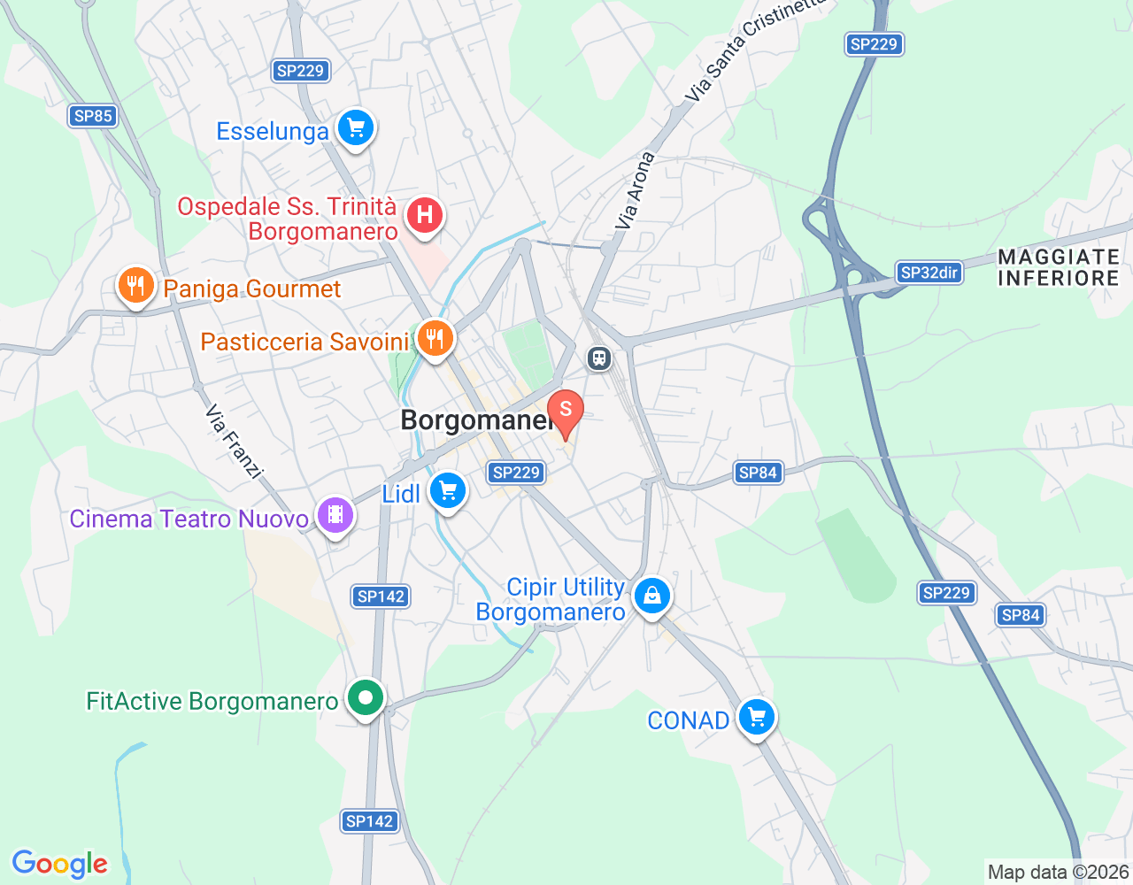 Mapa da localização de Pellicano Sport