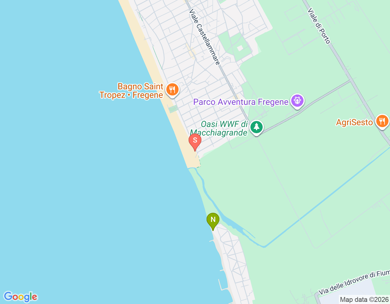 Mapa de ubicación de Point Break