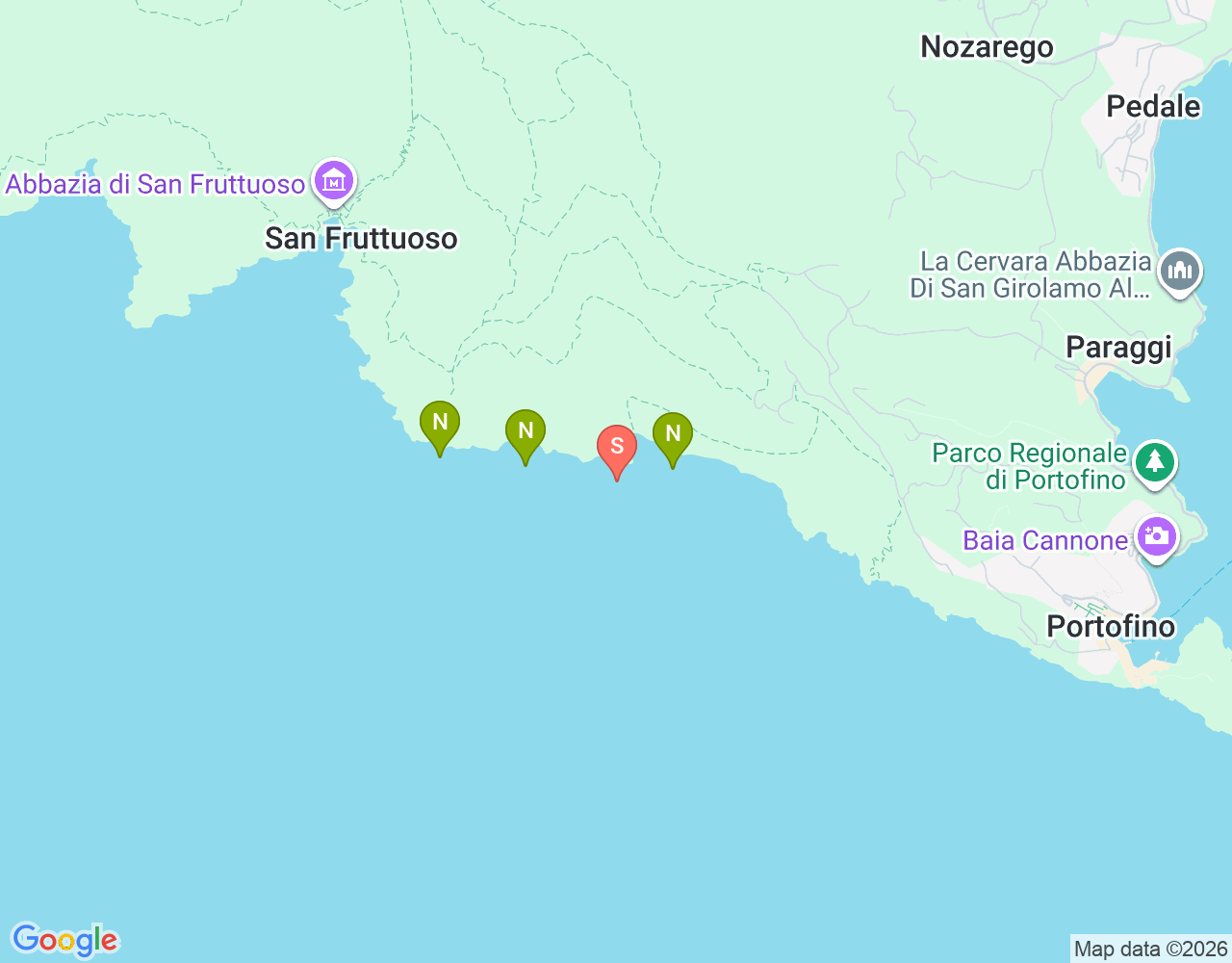 Mapa da localização de Scoglio del Diamante