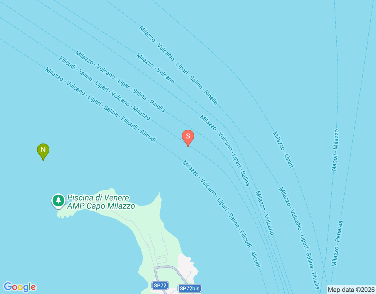 Mapa de ubicación de Secca di Levante
