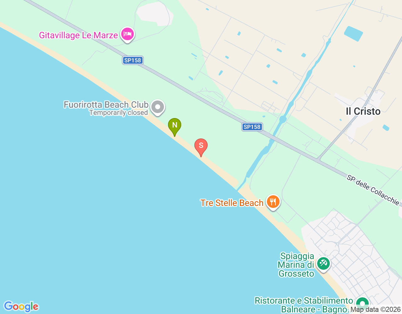 Mapa de ubicación de Sunset Beach