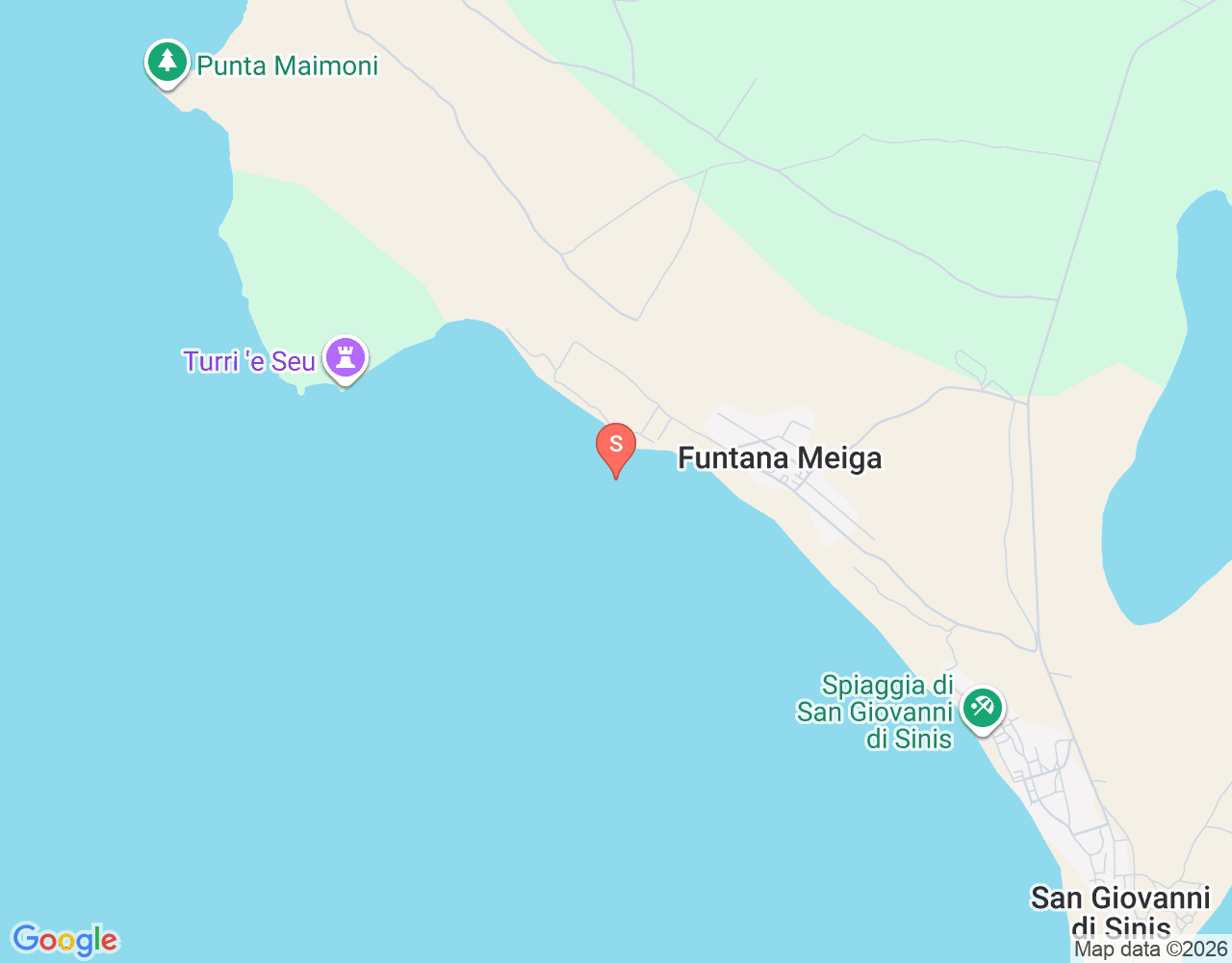 Mapa da localização de Surf Area