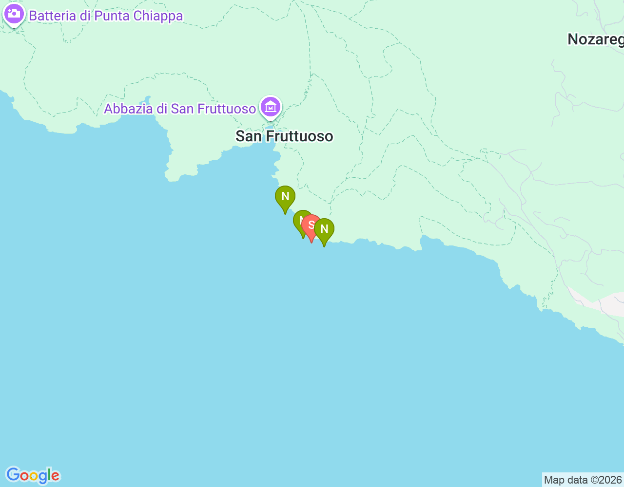 Mapa da localização de Targa Gonzatti