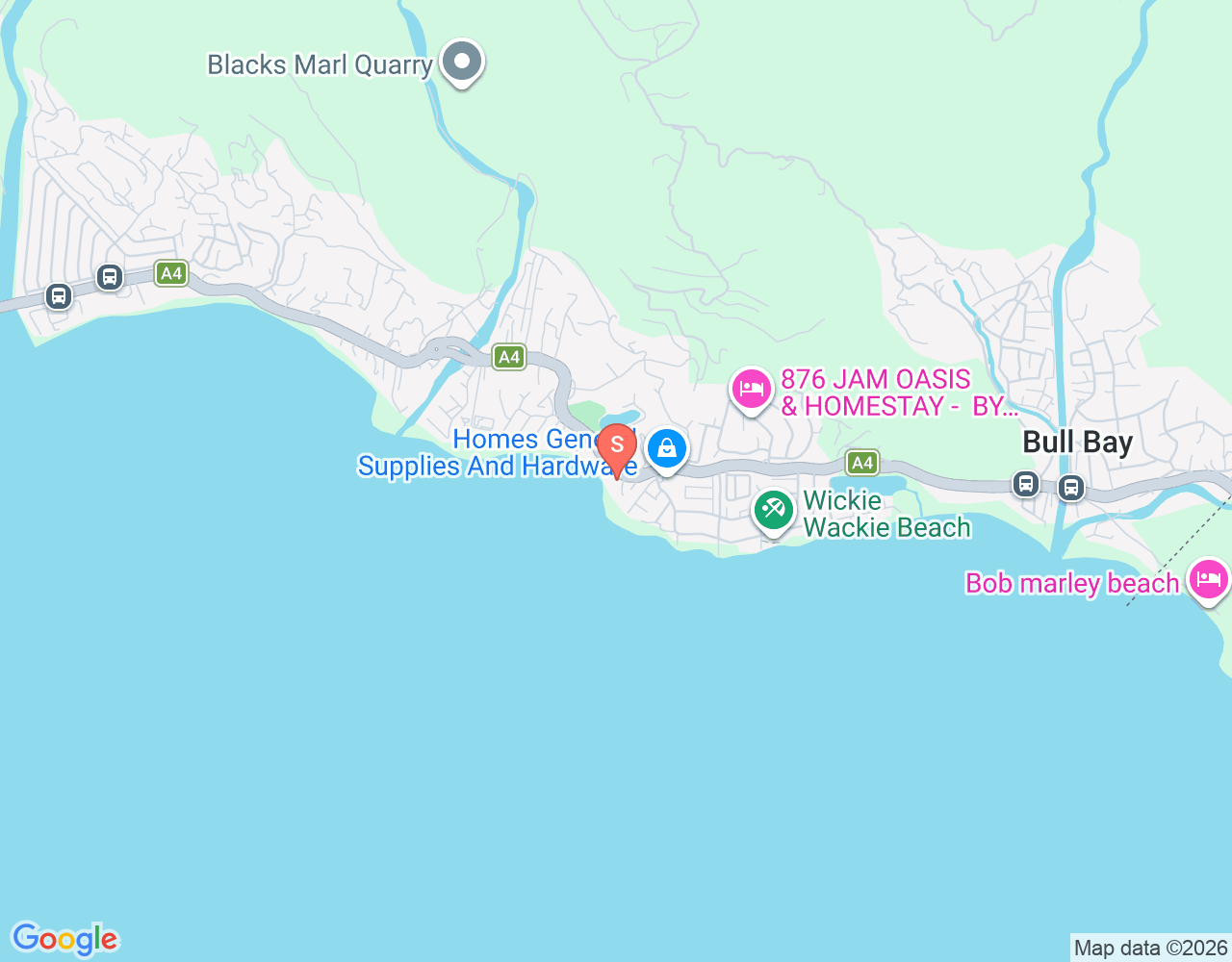 Mapa de ubicación de Jamnesia