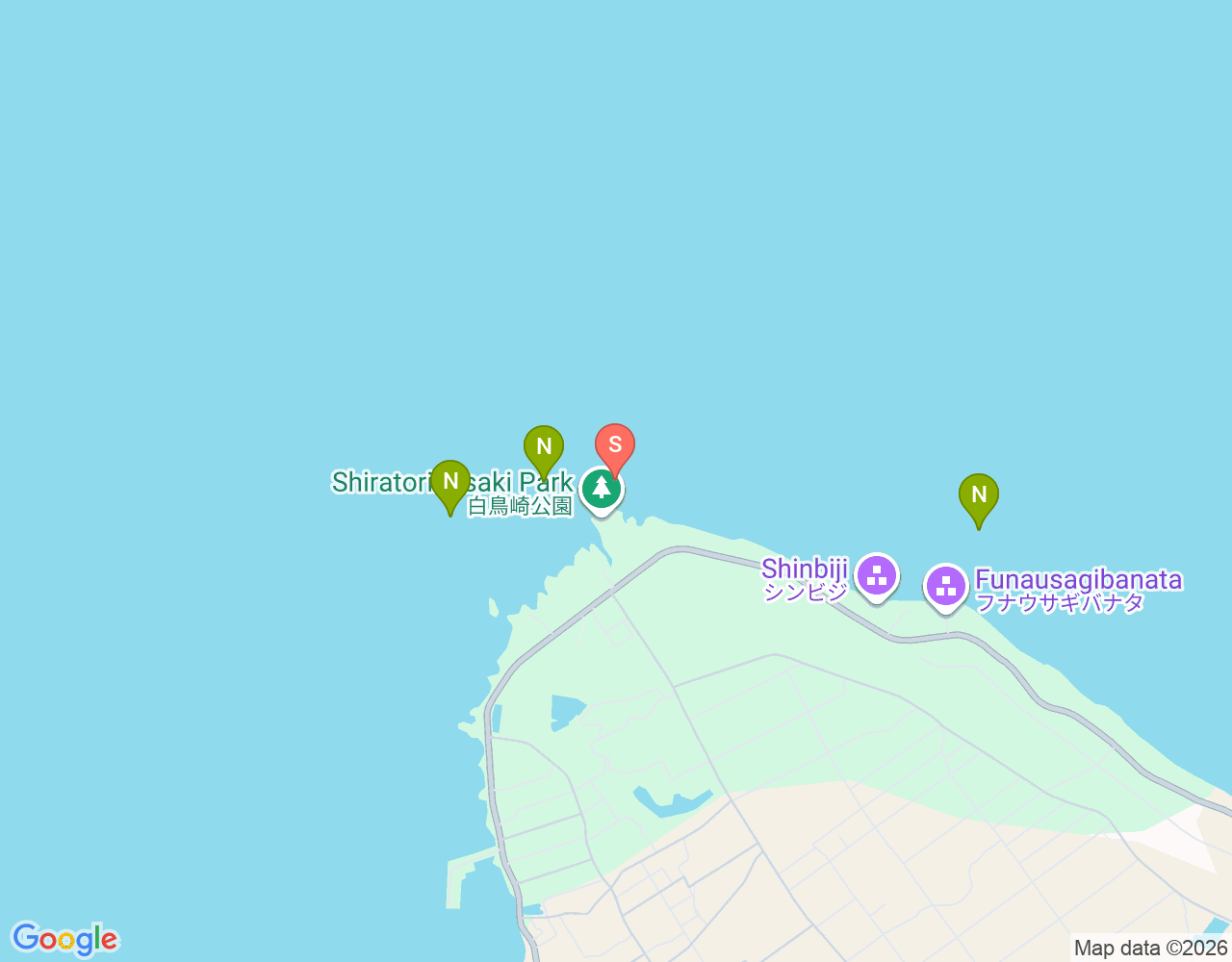 Mapa da localização de L字アーチ