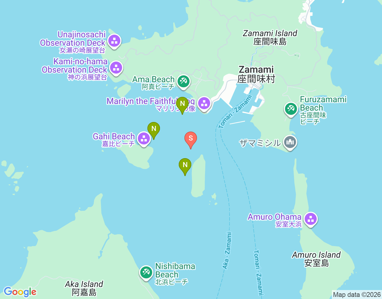 Mapa da localização de Agenashikue-da Coral