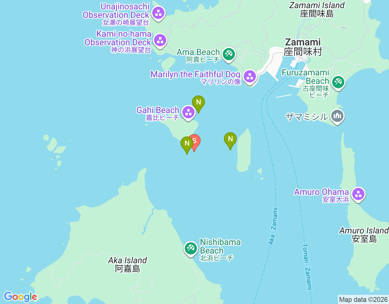 Mapa da localização de Gahiura