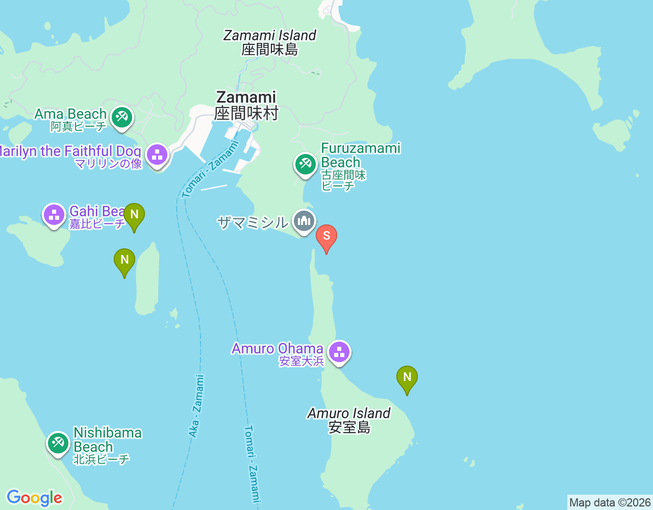 Mapa da localização de シル東