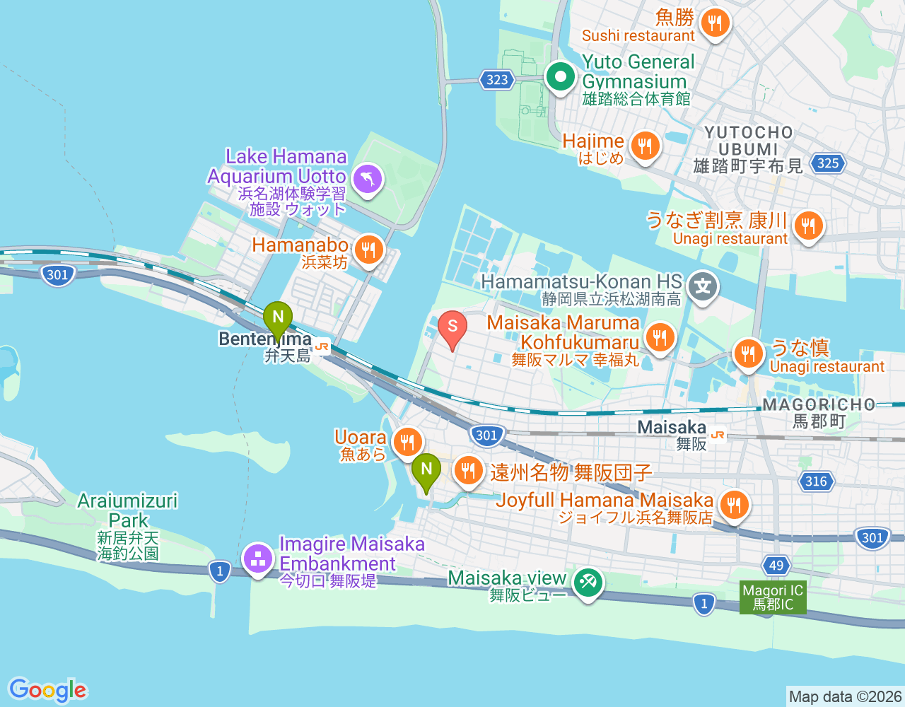 Mapa de ubicación de WSC