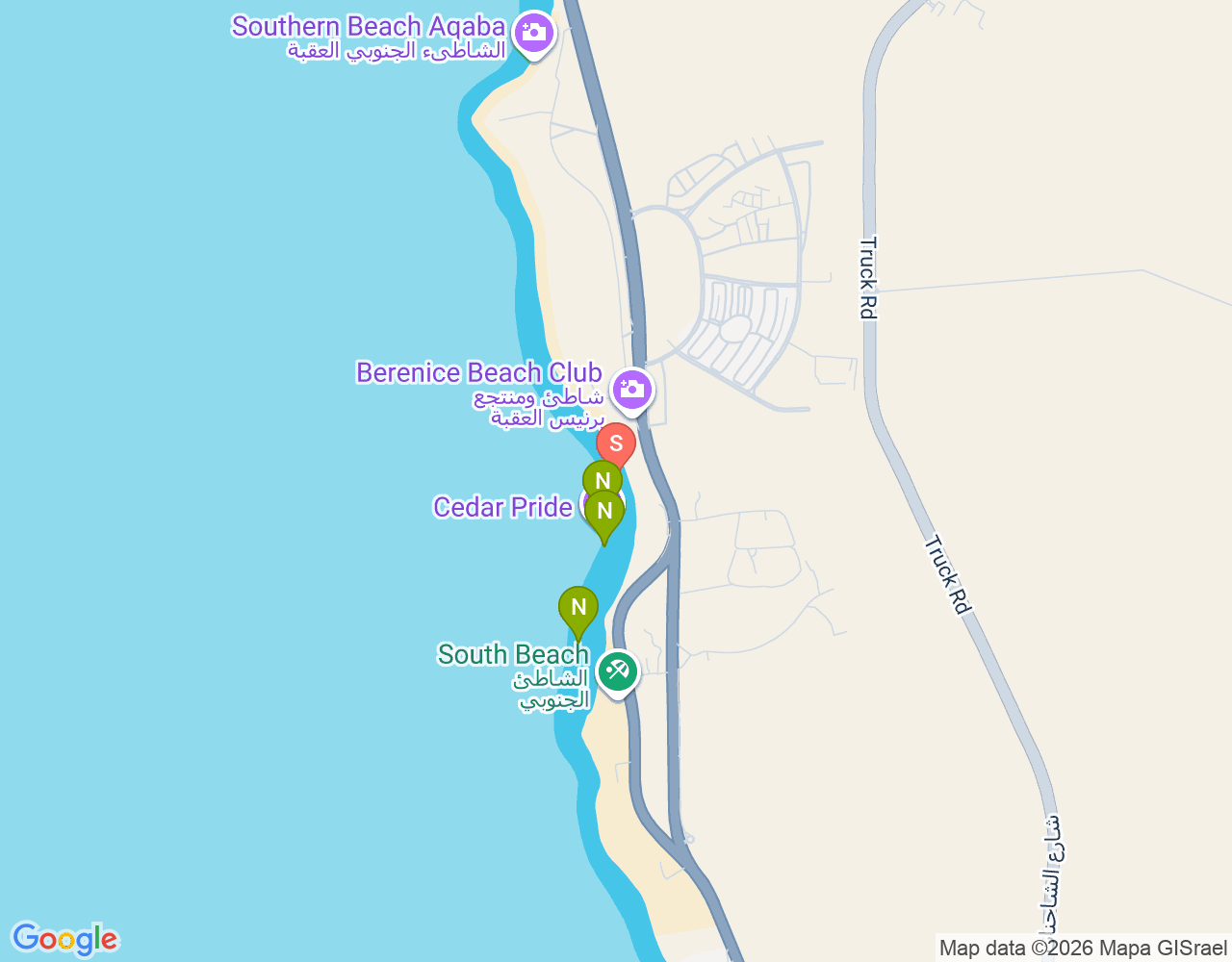 Mapa da localização de Rainbow Reef