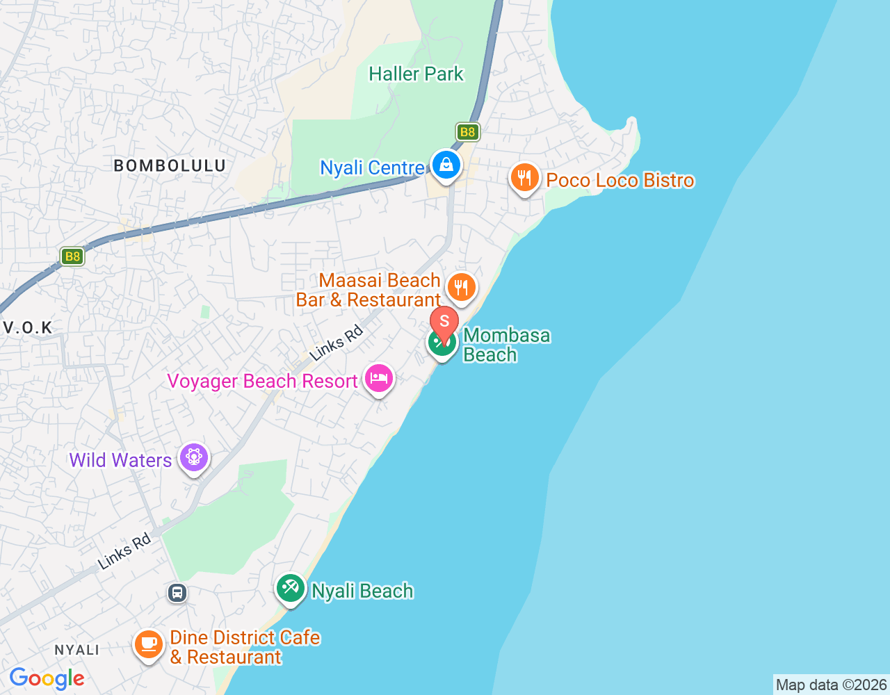 Mapa de ubicación de pepea kite surfing
