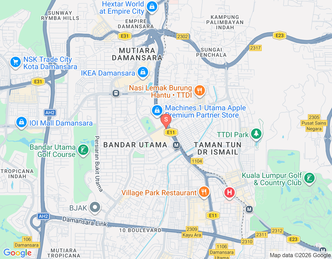 Mapa da localização de FlowRider