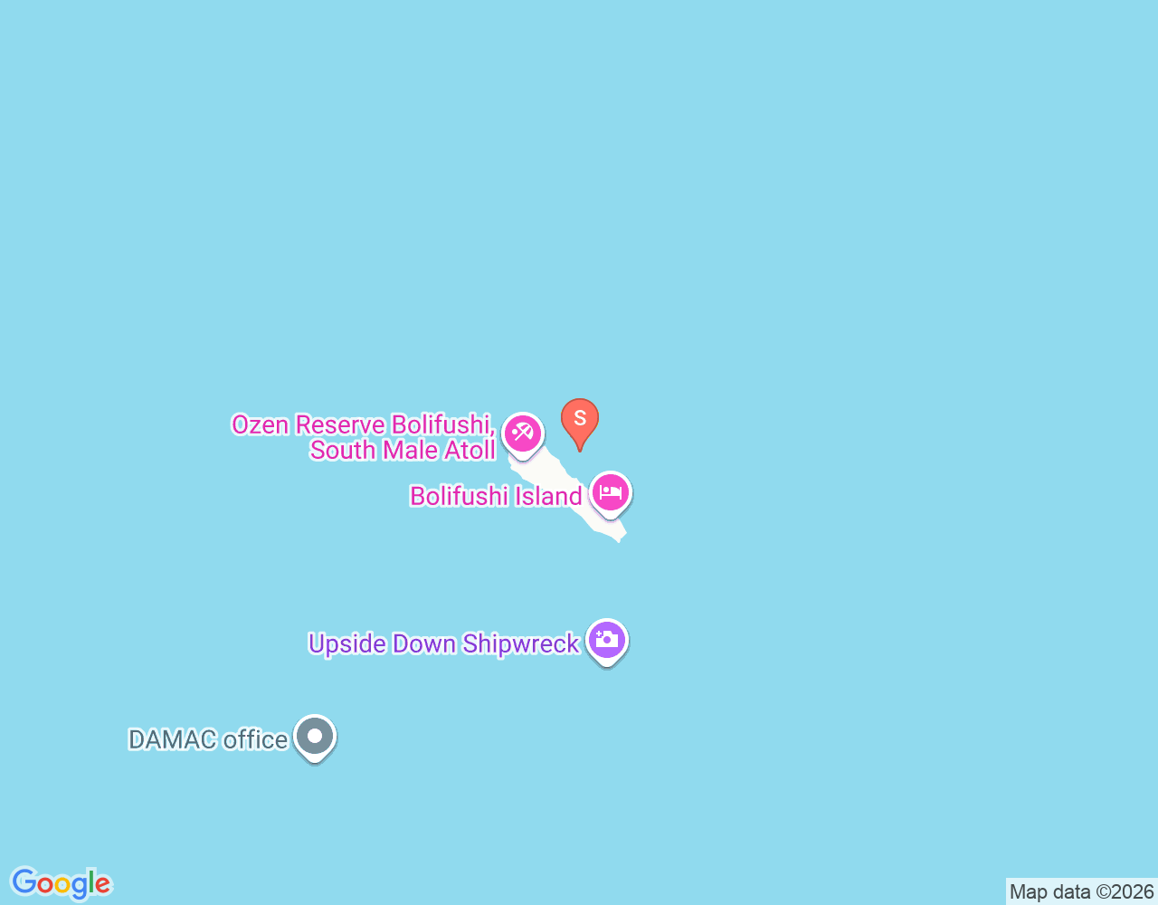 Mapa de ubicación de Bolifushi