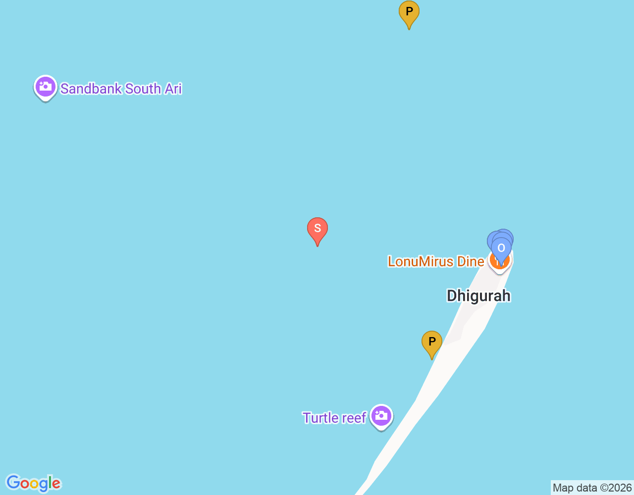Dhigurah Arches location map