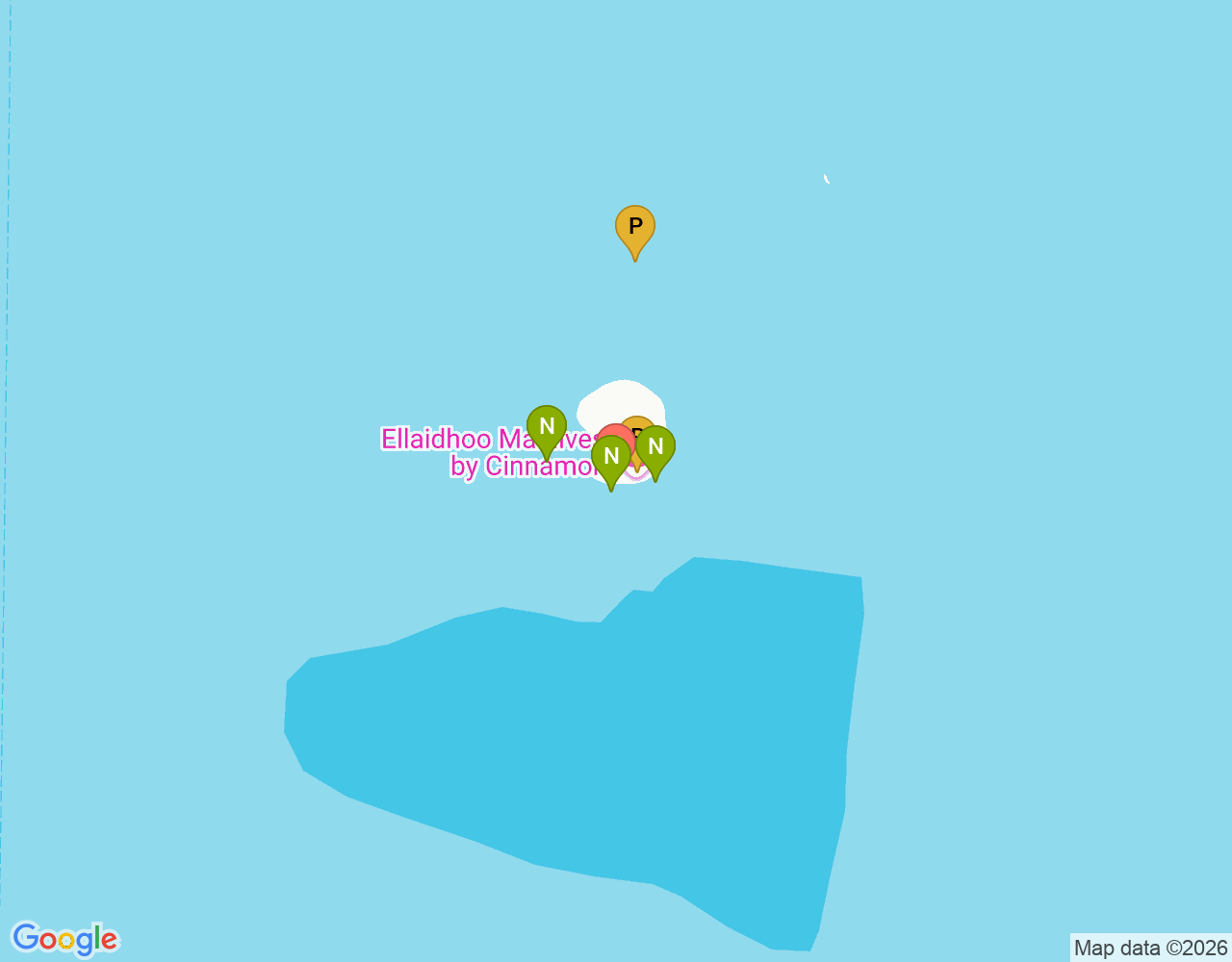 Mapa da localização de Ellaidhoo Chaaya Reef